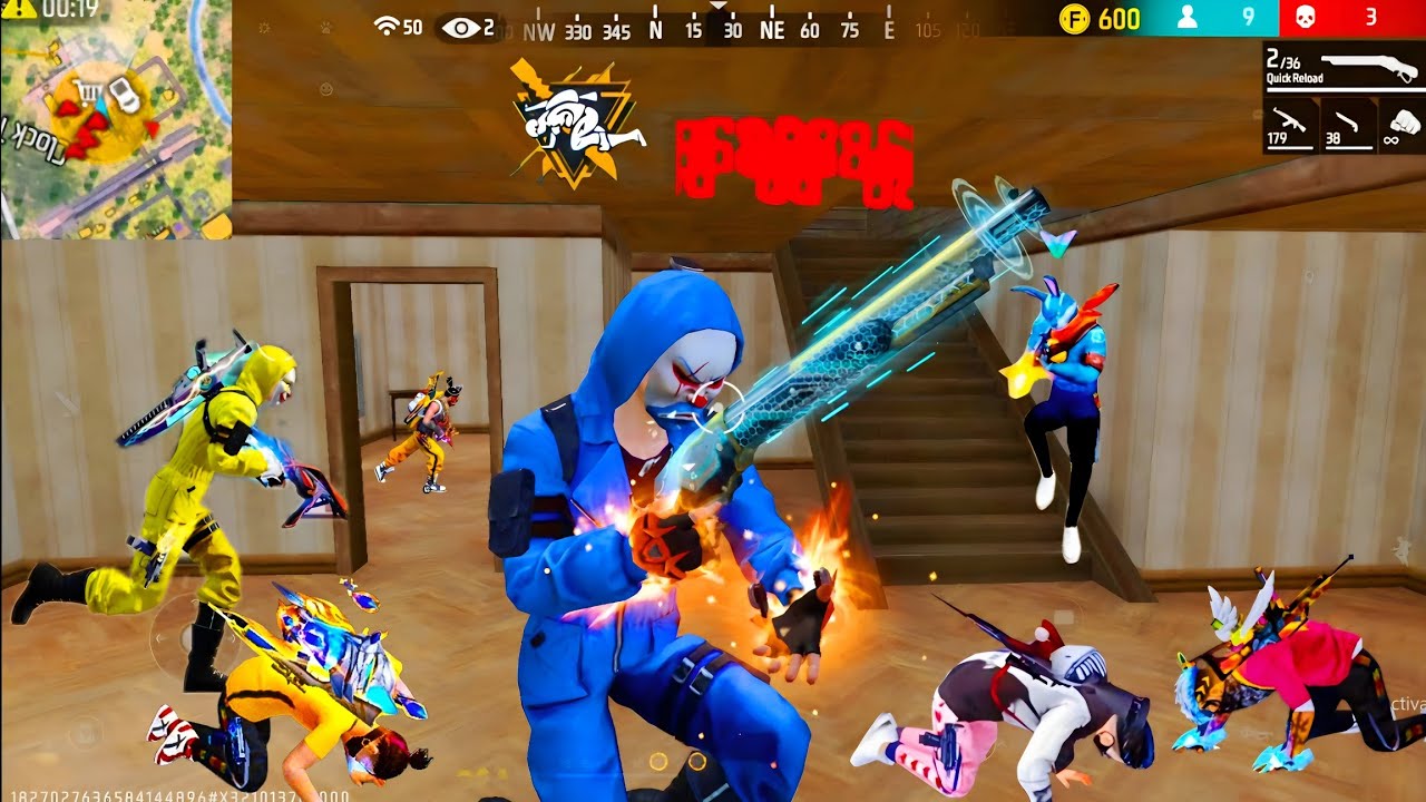 34 KILLS 💪 M4A1 + UMP 99%Headshot Rate ⚡ Solo Vs Squad Full Gameplay  intel i5 🖥 Freefire