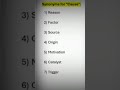 Synonyms for Cause #englishlanguagetest