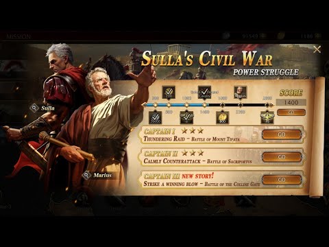 P-3 Sulla's Civil War Power Struggle ( Captain 3 Strike A Winning Blow- Battle Of The Colline Gate )