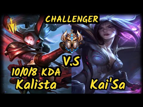 Theusma (KALISTA) vs KAI'SA - 10/0/8 KDA BOTTOM ADC CHALLENGER GAMEPLAY - BR