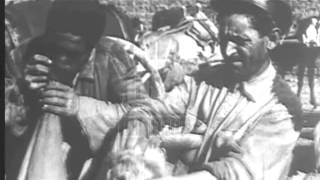 Baku, Azerbaijan oilfield in the 1930's.  Film 90786