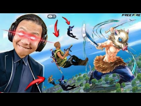 Suar Demon slayer bundle in free fire solo Vs squad gameplay Review GARENA FREE FiRE MAX NT GAMERS