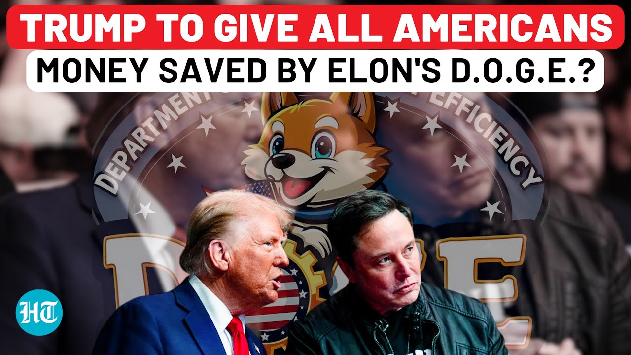 Trump To Give Money To Each American From Savings Done By DOGE's Govt Cuts? | Elon Musk| USA