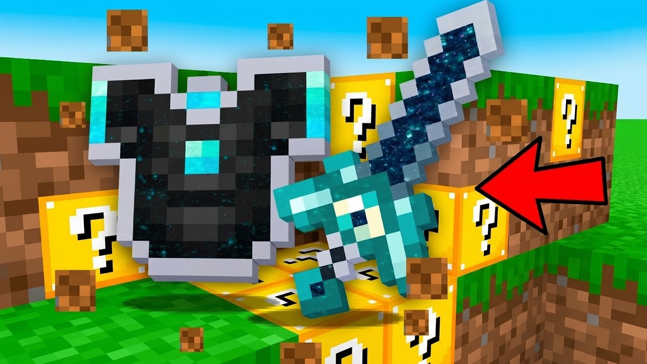 MINECRAFT MA I LUCKYBLOCK DROPPANO oggetti dell' INFINITO