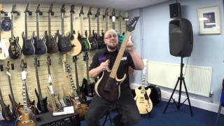 Video thumbnail for NAMM 2016: Ibanez Iron Label RGDIX6MRW in Charcoal Brown Burst Flat - First Look by ST Audio