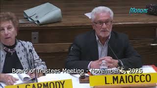 Board Meeting November 5 2025