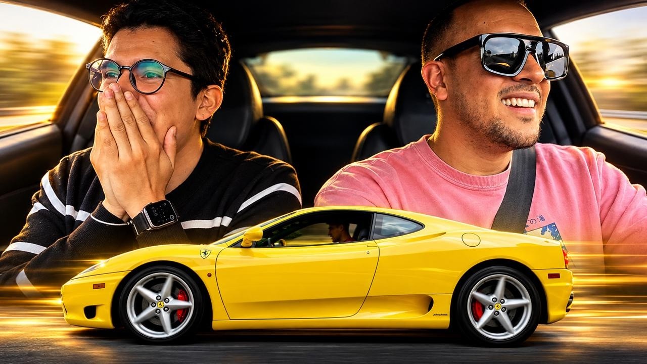 ¡SORPRENDÍ a un SEGUIDOR con mi FERRARI por su CUMPLEAÑOS! 😭❤️ | JUCA