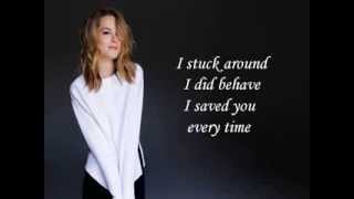 Bridgit Mendler - I Was A Fool (Acoustic Version) (Lyrics On Screen)