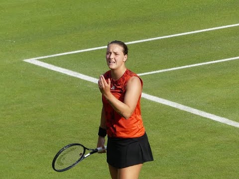 Tennis Jule Niemeier vs Noma Akugue 17 Juni Damen 2023 Turnier in Berlin bett1open