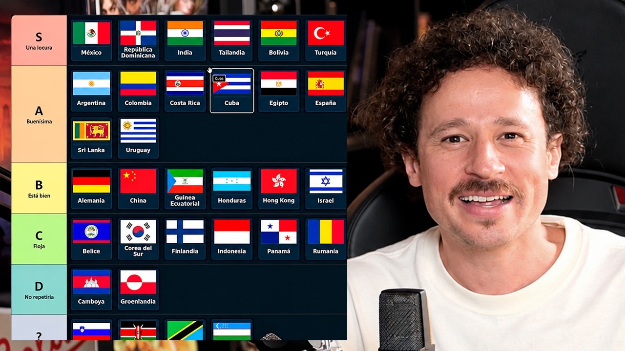 Luisito Comunica hace su TIER LIST definitivo de COMIDA CALLEJERA del mundo