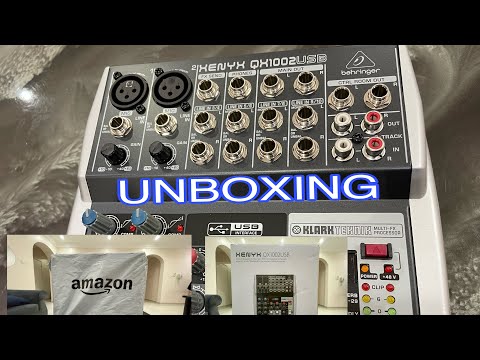 UNBOXING of Xenyx QX1002USB Behringer Mixer #Xenyx #Klark Teknik #behringer