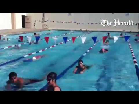 North Salinas practicing in 75 degree temps, gearing up for its swimming meet in two days with Alisa