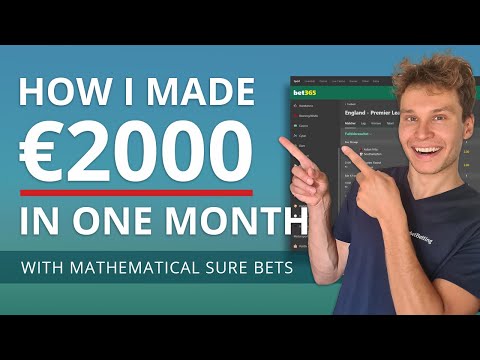 Mikael made €2,000 in one month from sure betting