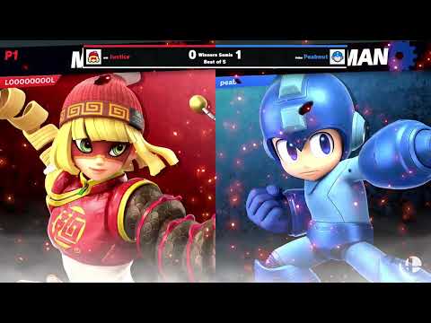 Justice (Min Min, Link) vs Peabnut (Mega Man) - Winners Semi-Final - Hidden Nest #46