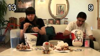 KFC 20 Piece Bucket Eating Challenge