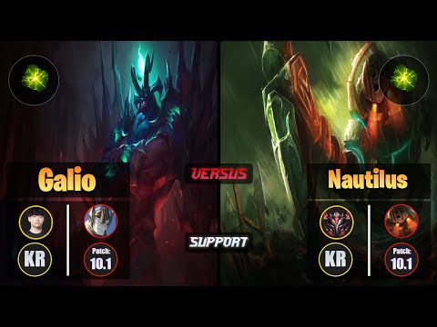 Life [Aftershock] GALIO (Support) VS [Aftershock] NAUTILUS - Grandmaster KR Patch 10.1