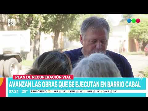 Plan de recuperación vial: recorrida por la obra de barrio Cabal