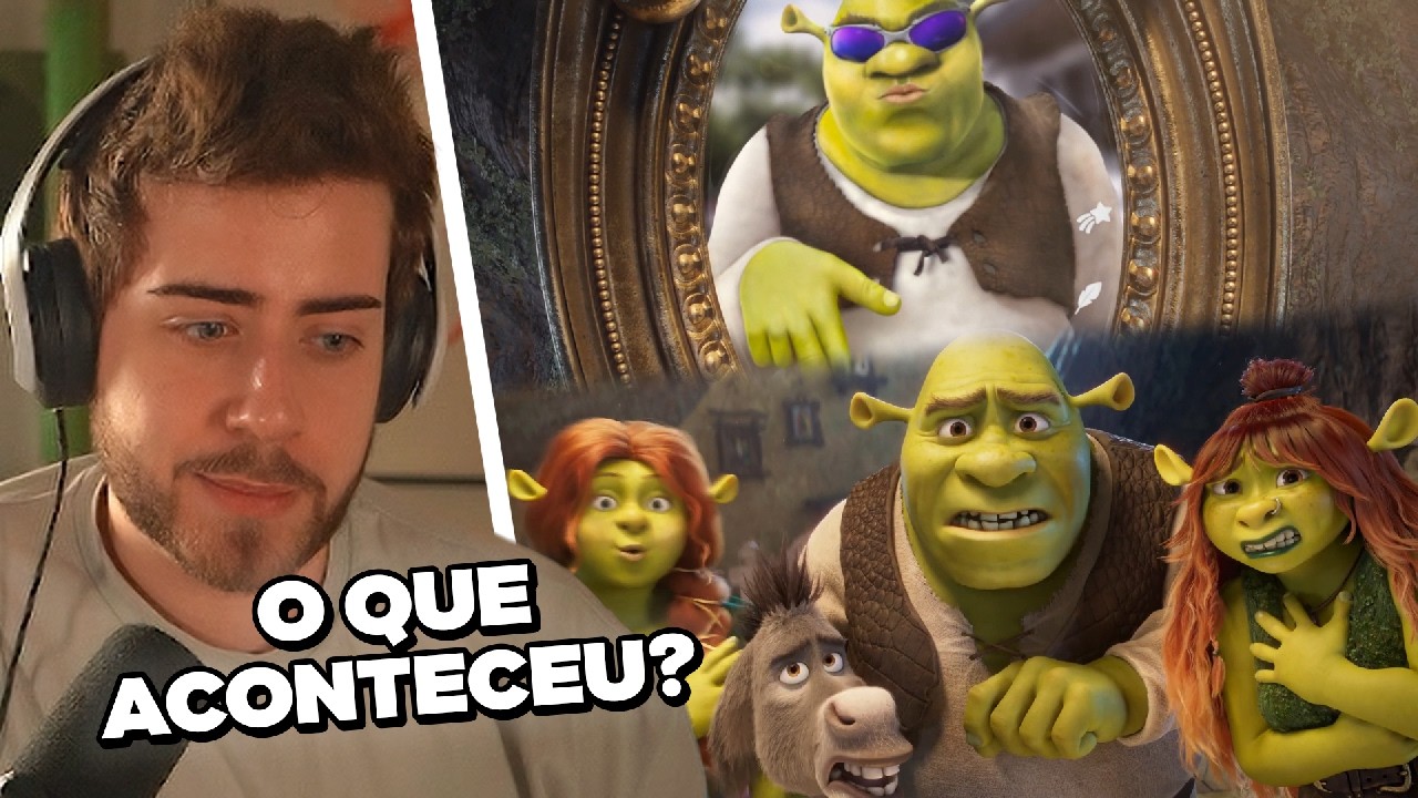 cellbit reagindo ao TEASER DO SHREK 5