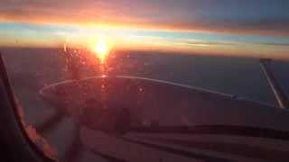 preview picture of video 'Sunrise at FL 270'