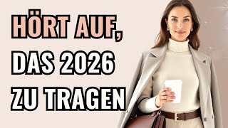 10 Teile Die Offiziell 2026 Vorbei Sind | AUS DER MODE 2026