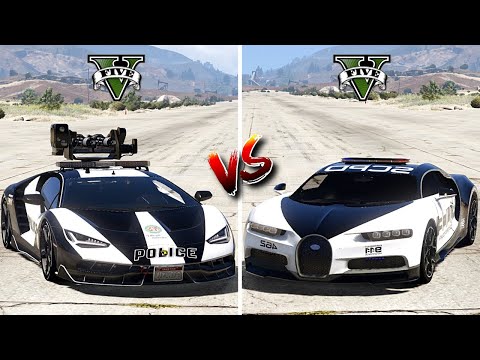 GTA 5 Police Lamborghini vs Police Bugatti - Which is Best?