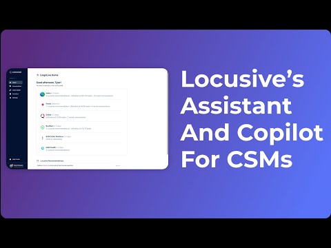 Preview The Locusive Copilot For Customer Success - YouTube