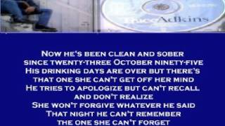 Trace Adkins - The Night He Can&#39;t Remember ( + lyrics 1999)
