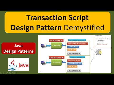 Transaction Script Design Pattern Demystified