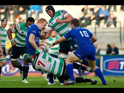 Darragh Fanning takes it on the chin - Benetton Treviso v Leinster - 24th Nov 2013