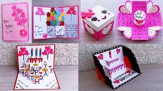 DIY - 4 Birthday Cards | 4 Anniversary Cards | 4 Handmade Greeting Cards | Easy Cards