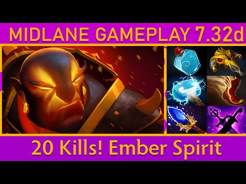 💥Dota 2 Ember Spirit Mid Gameplay - Top MMR