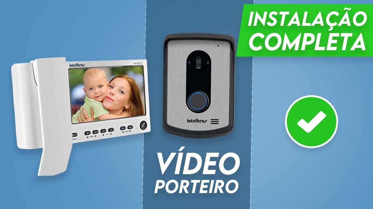 Aprenda a INSTALAR INTERFONE com CÂMERA (Vídeo Porteiro IV-4010)
