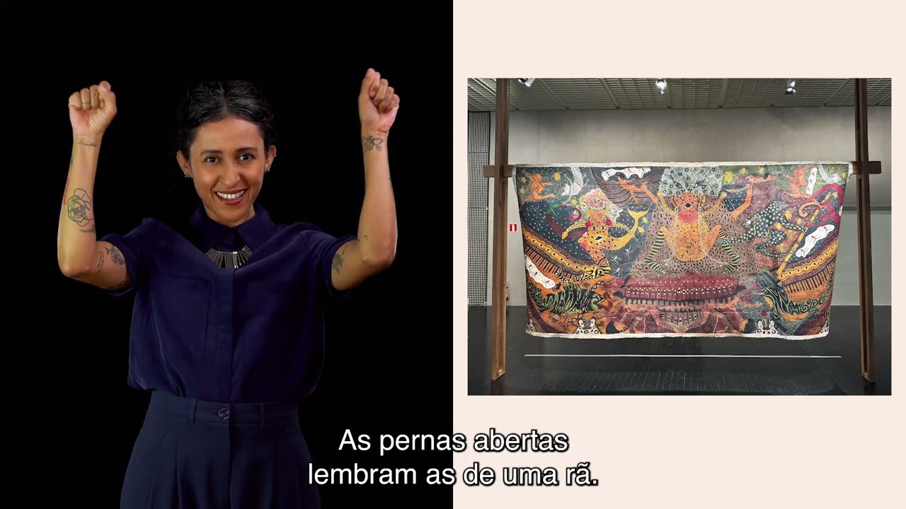 MASP Acessibilidade | Santiago Yahuarcani | Descrição da galeria - Pietro 6