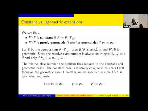 The relative class number one problem for function fields, I