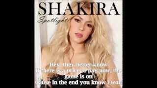 Shakira - Spotlight (Instrumental with Lyrics)