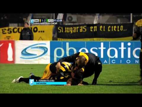 Gol de Telechea. Santamarina 2 Ferro 2. Reducido. Torneo Primera B Nacional. FPT