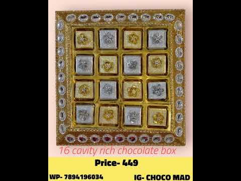 16 cavity luxury rich chocolate box 🎁#chocolate #shorts #short