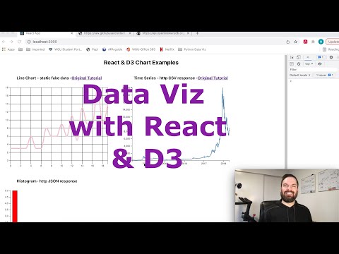 Data Visualization in React using D3.js: Line Chart, Time Series, & Histogram.