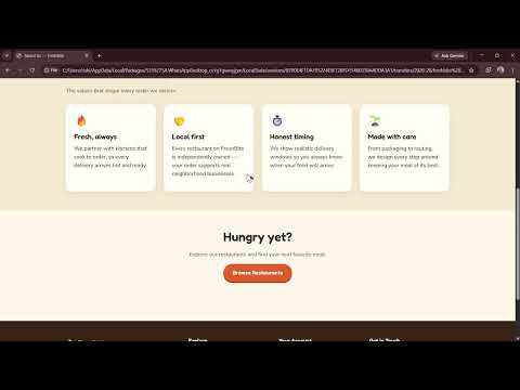 Task Demo - DAS002038 - FreshBite - Online Food Ordering