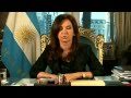 La Presidenta Cristina Fernández De Kirchner Agradece A Los Argentinos. CADENA NACIONAL