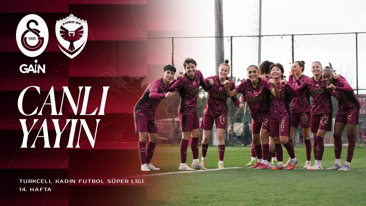 🔴 Galatasaray GAİN - Amed Sportif Faaliyetler (Turkcell Kadın Futbol Süper Ligi 14. Hafta)