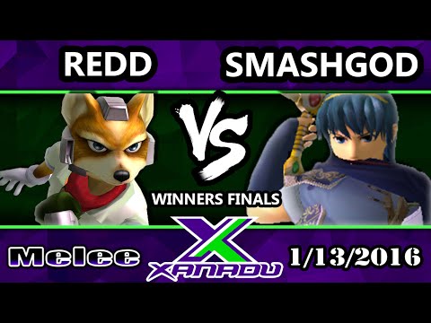 S@X 132 - VGBC | Redd (Fox) Vs. HE | SmashGOD (Marth) SSBM Winners Finals - Smash Melee