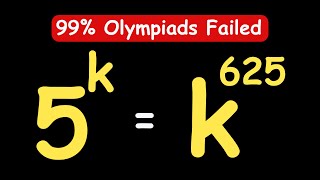 GERMANY OLYMPIADS || How to Solve for k? || k = ? ||
