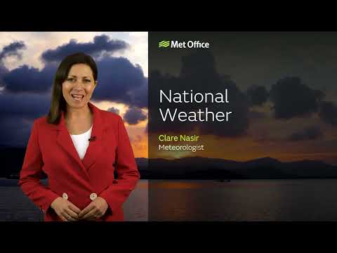 28/02/23 – Showers across central and southwest – Evening Weather Forecast UK – Met Office Weather
