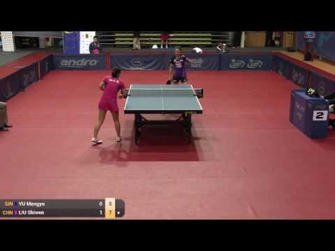 ITTF World Tour Polish Open 2015 R16 YU Mengyu vs LIU Shiwen