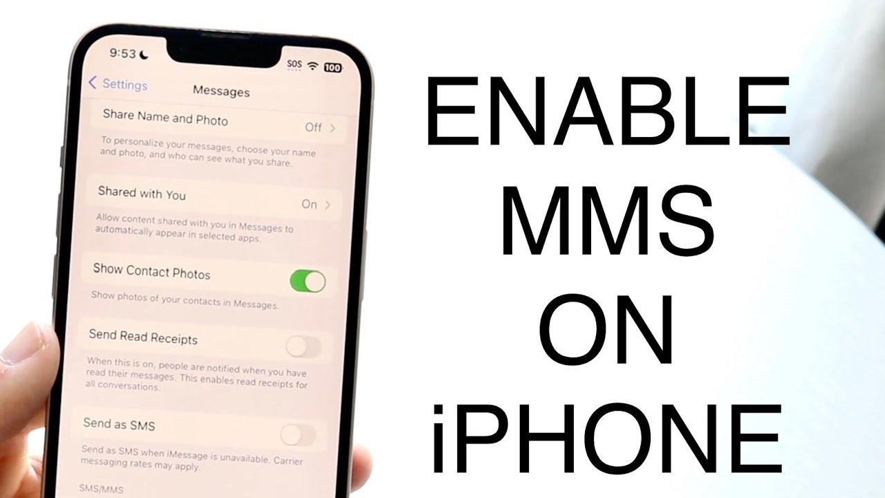 How to activate MMS in iMessage?