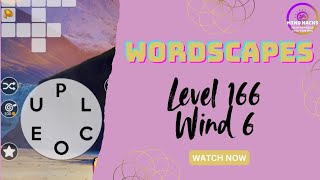 Wordscapes Level 166 Guide | Sky - Wind 6 | Mind Hacks