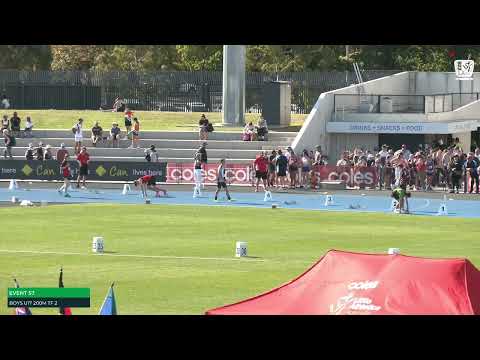 Boys U17 200m Timed Final 2: 2022/23 State Track and Field Championships