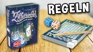 ZIFFERNWALD (Verirrt euch nicht!) - Spielregeln TV (Spielanleitung Deutsch) - NSV Roll and Write