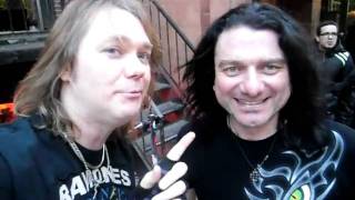 Bill Baker and Jean Francois hanging on St. Marks Place NYC March 2011